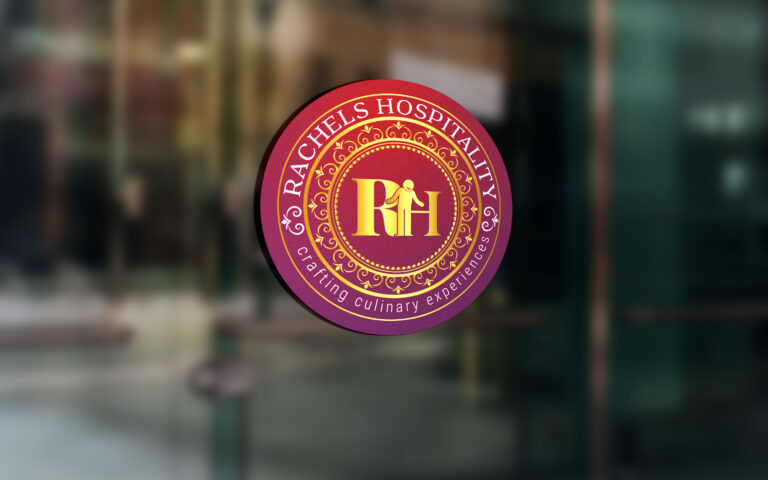 Glass Door Signage Logo Mockup by GraphicsFamily.com